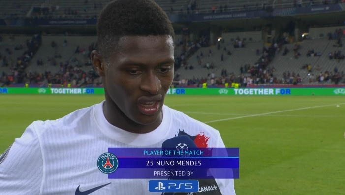 门德斯：每支球队都渴望战胜巴黎，虽面临伤病潮但我们始终自信